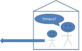 hinaus