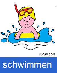 nadar en alemán